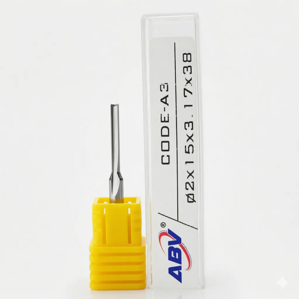 A3 ABV TOOL Two Flute Straight End mill.webp