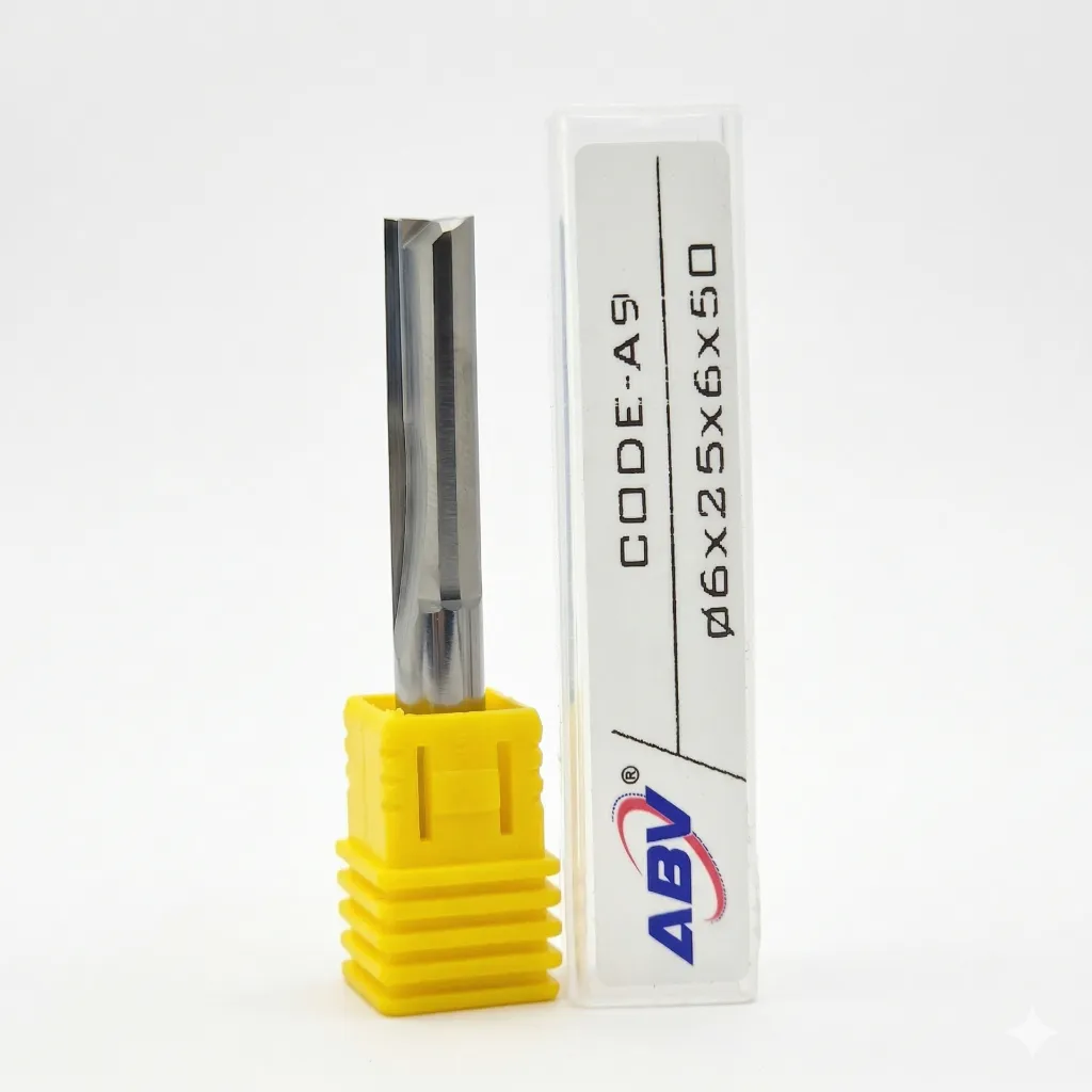A9 ABV TOOL Two Flute Straight End mill.webp