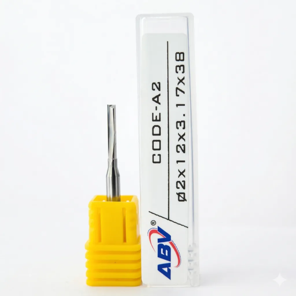 A2 ABV TOOL Two Flute Straight End mill.webp
