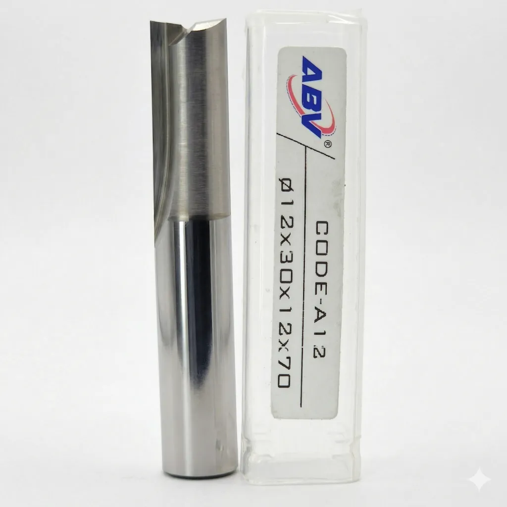 A12 ABV TOOL Two Flute Straight End mill.webp