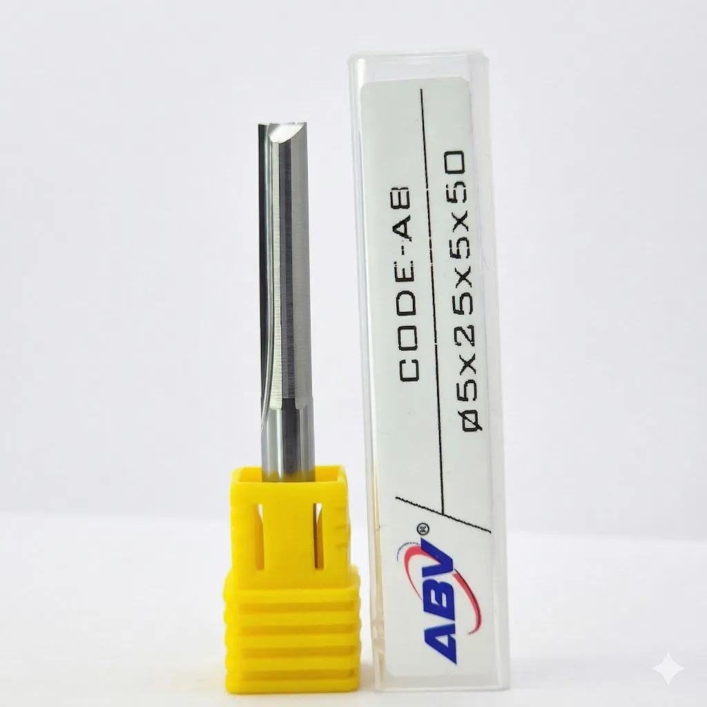 A8 ABV TOOL Two Flute Straight End mill.webp