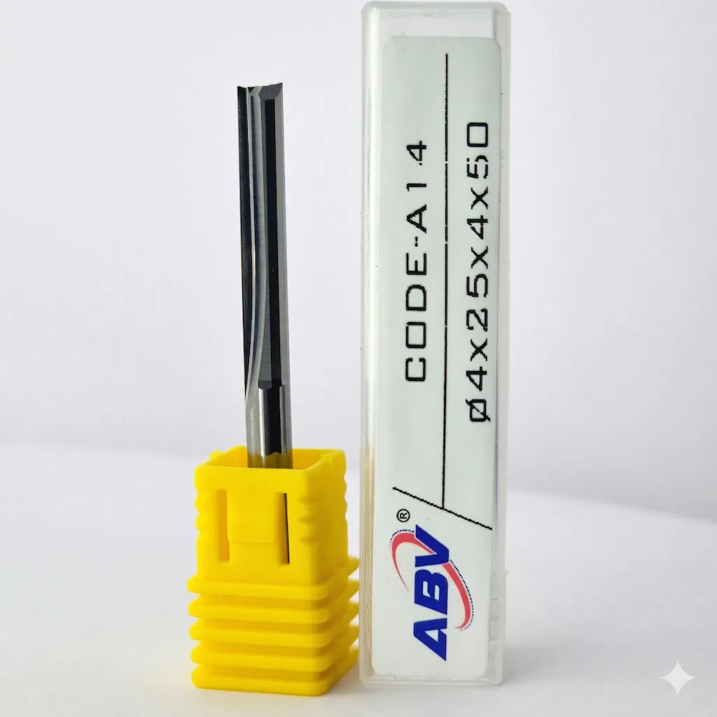 A14 ABV TOOL Two Flute Straight End mill.webp