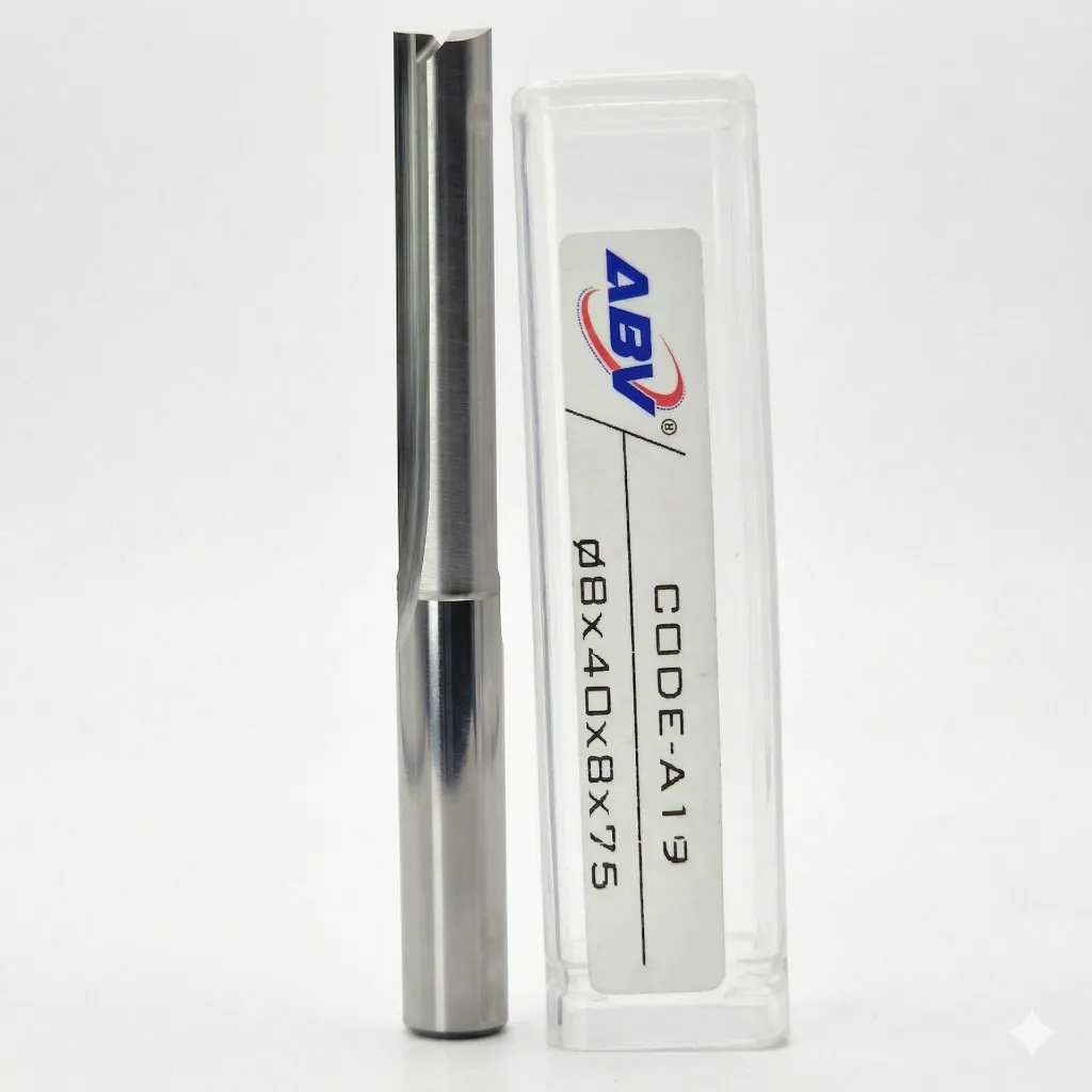 A19 ABV TOOL Two Flute Straight End mill.webp