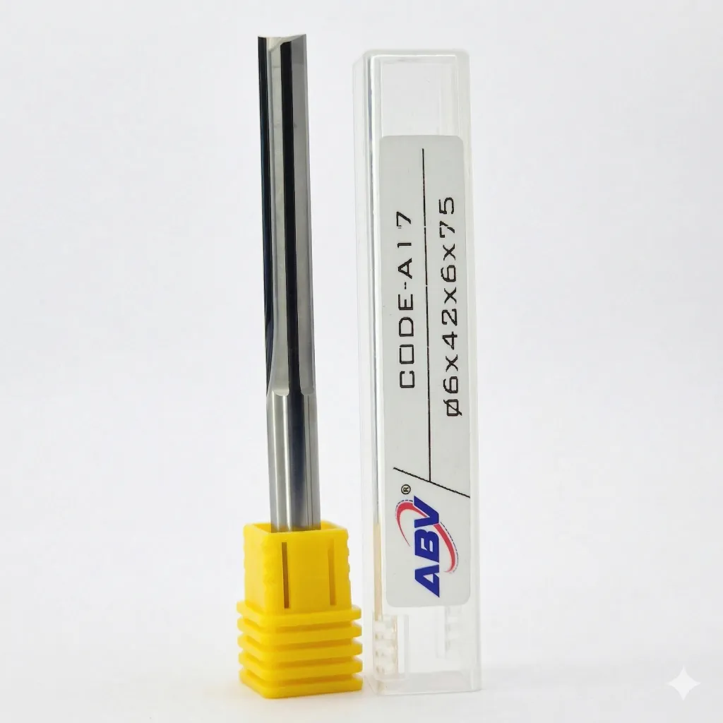 A17 ABV TOOL Two Flute Straight End mill.webp