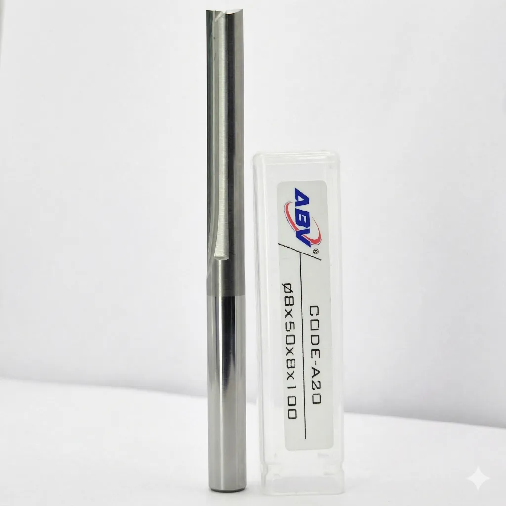 A20 ABV TOOL Two Flute Straight End mill.webp