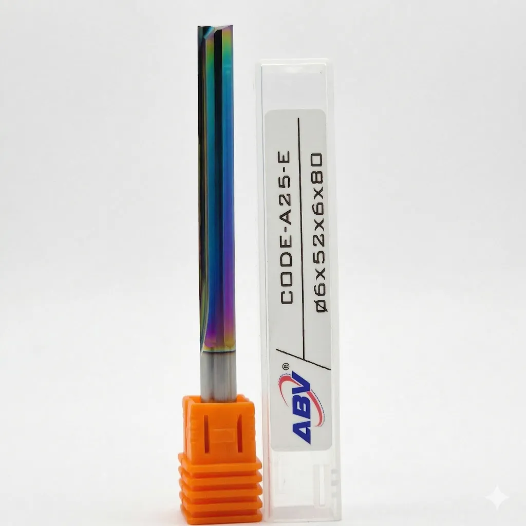 A25-E ABV TOOL DLC Two Flute Carbide Straight Endmill.webp