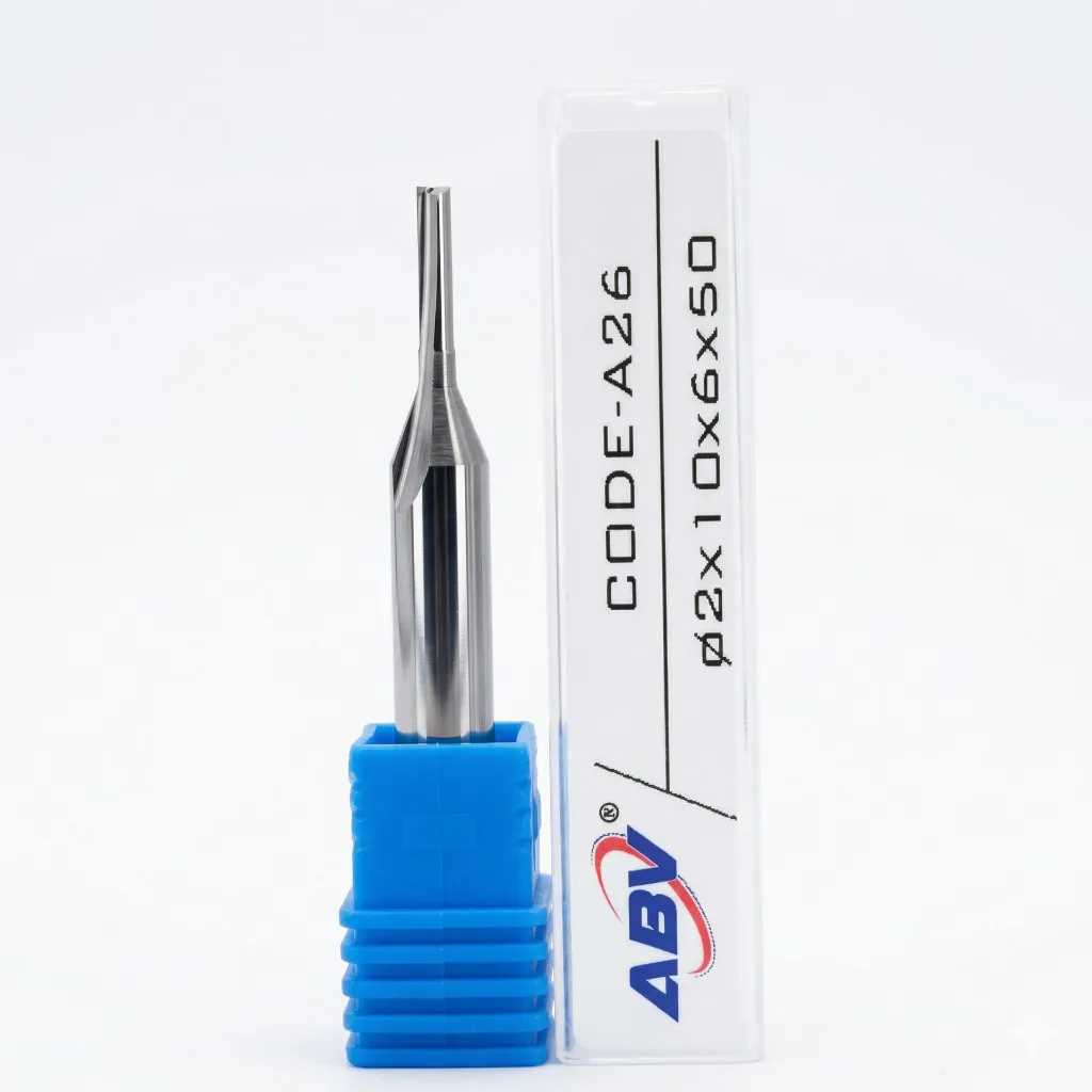 A26 ABV TOOL Heavy Duty Two Flute Straight Carbide Endmill.webp