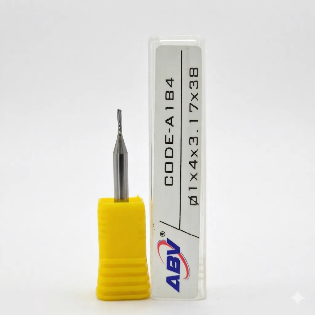 A184 ABV TOOL Single Flute Carbide End Mill.webp