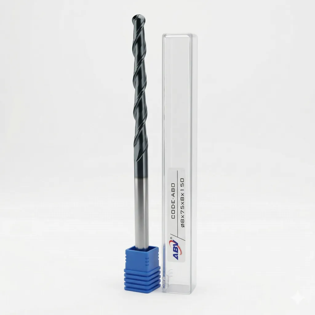 A80 ABV TOOL Two Flute Carbide Spiral Ball Nose.webp