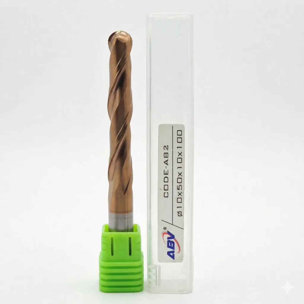 A82 ABV TOOL Two Flute Carbide Spiral Ball Nose.webp