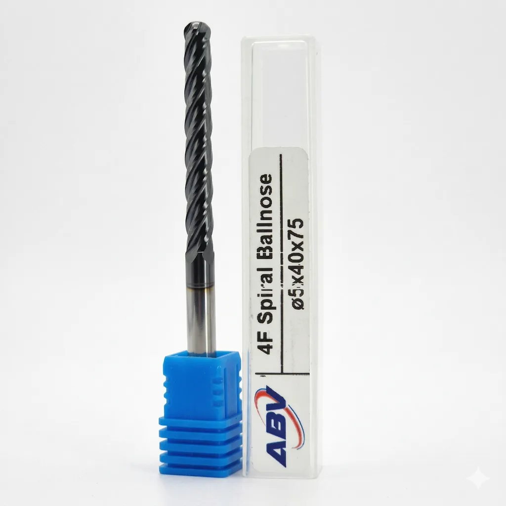 A323 ABV TOOL Four Flute Carbide Spiral Ball Nose.webp