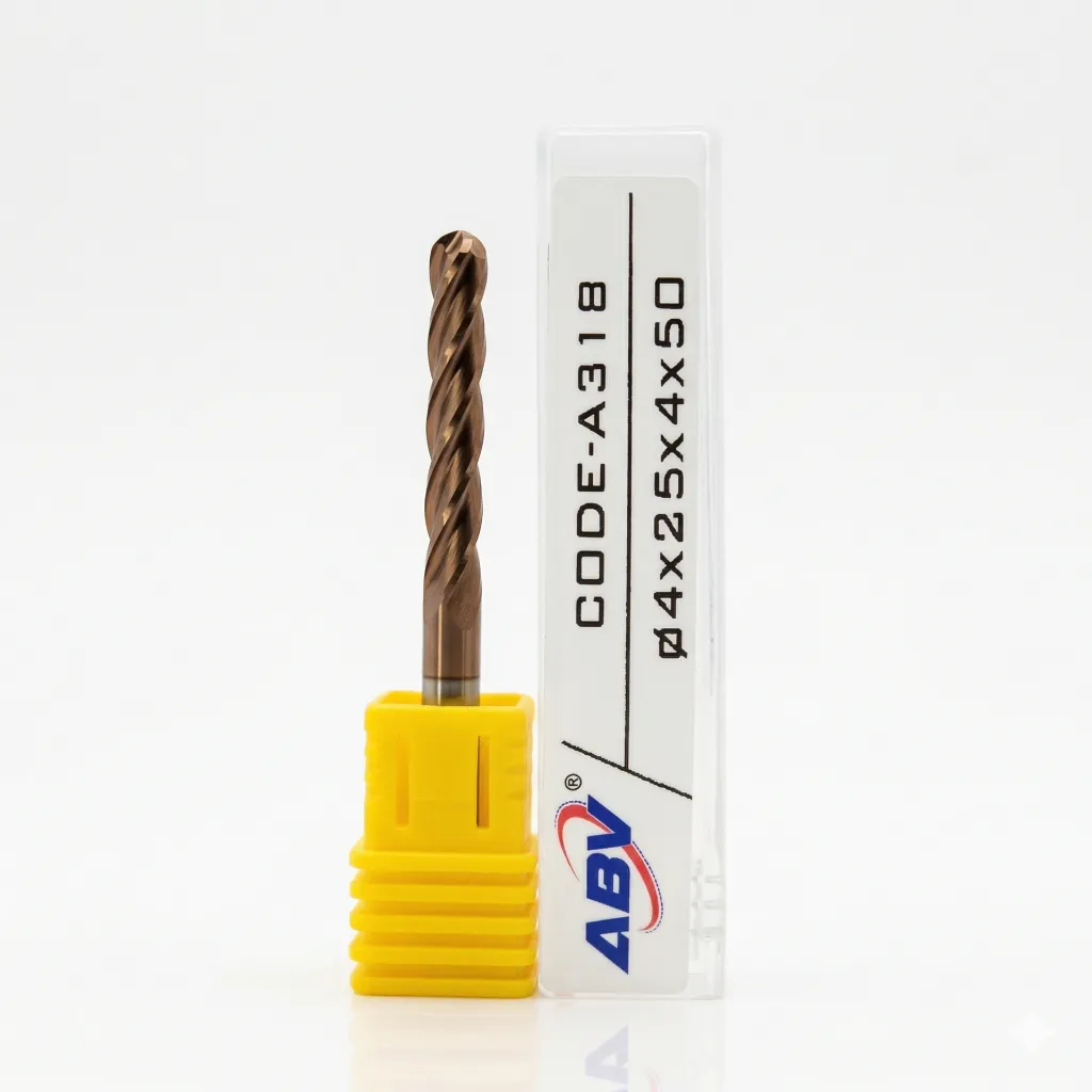 A318 ABV TOOL Four Flute Carbide Spiral Ball Nose.webp