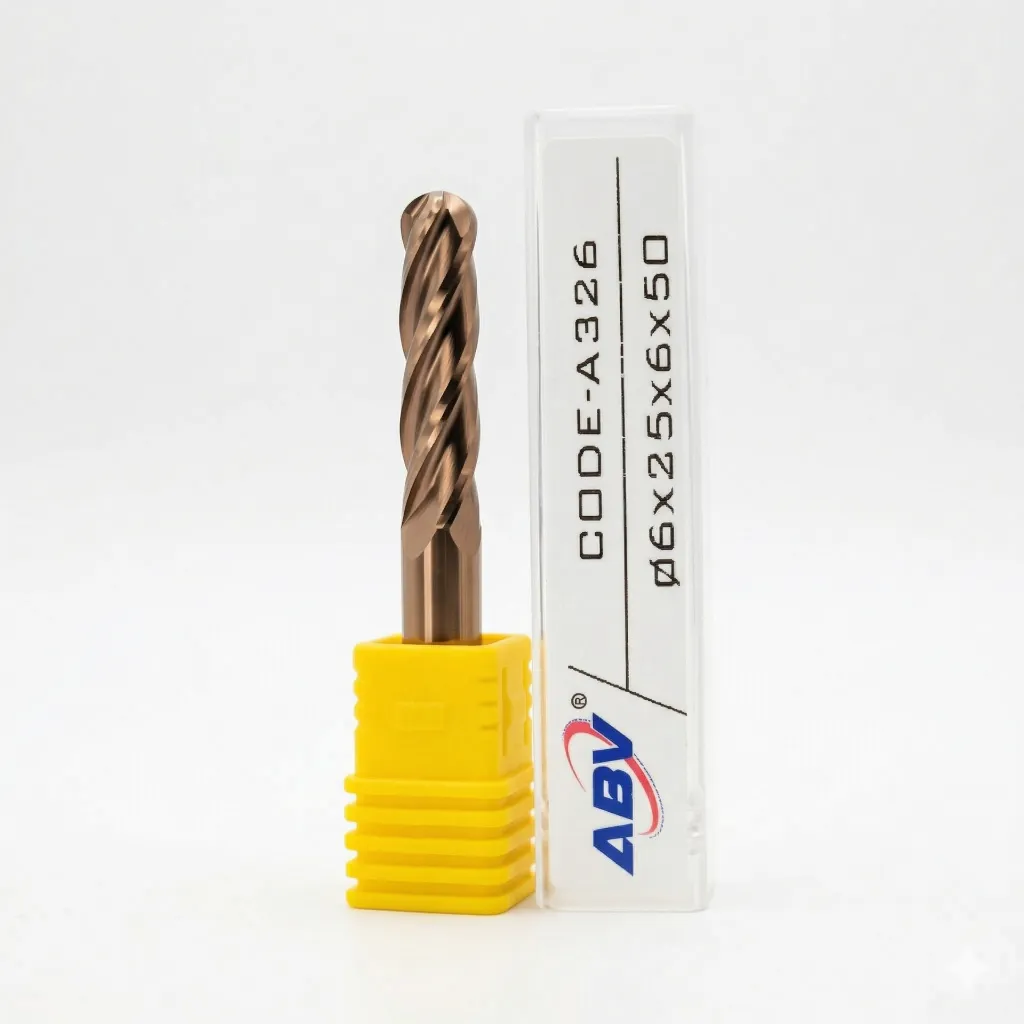A326 ABV TOOL Four Flute Carbide Spiral Ball Nose.webp