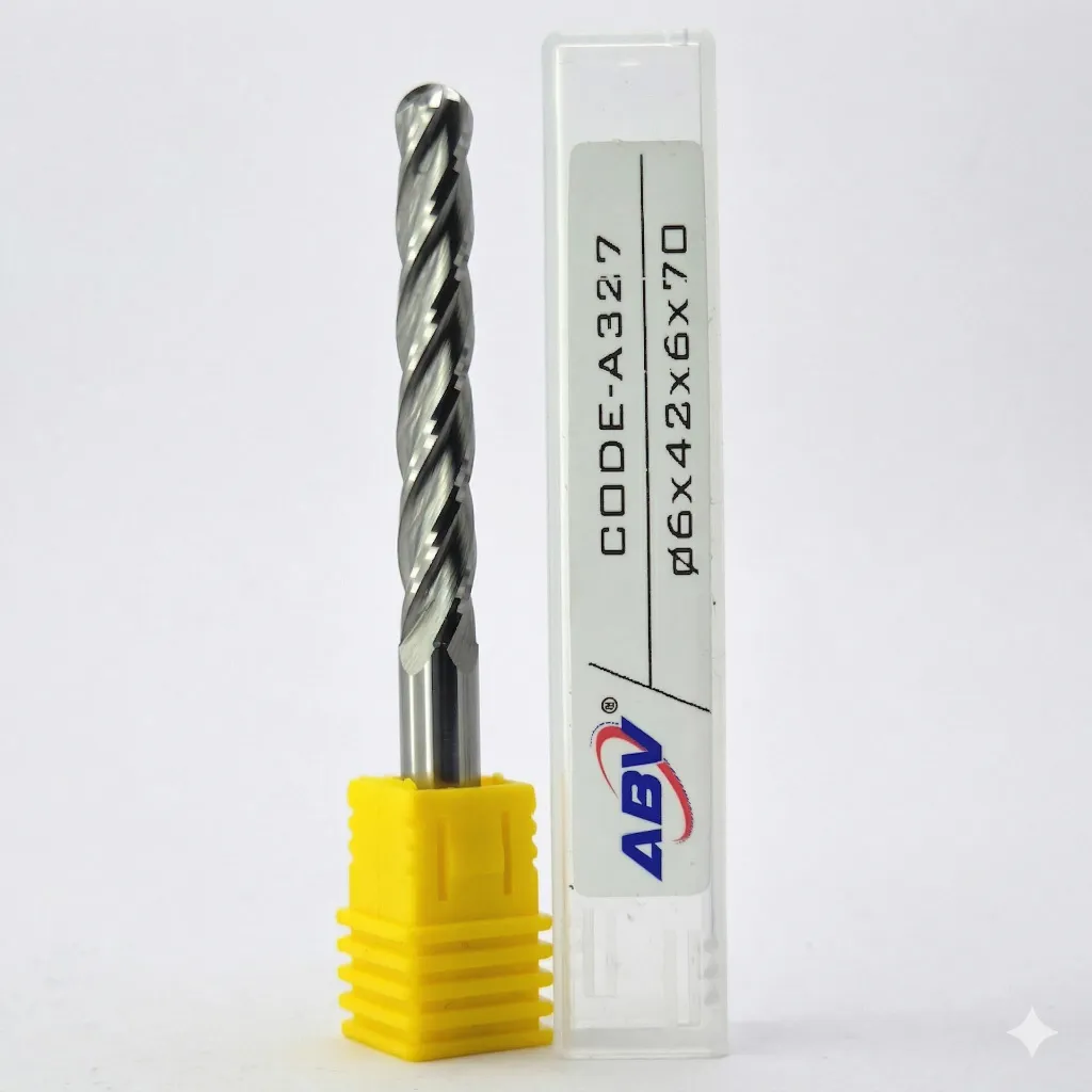 A327 ABV TOOL Four Flute Carbide Spiral Ball Nose.webp