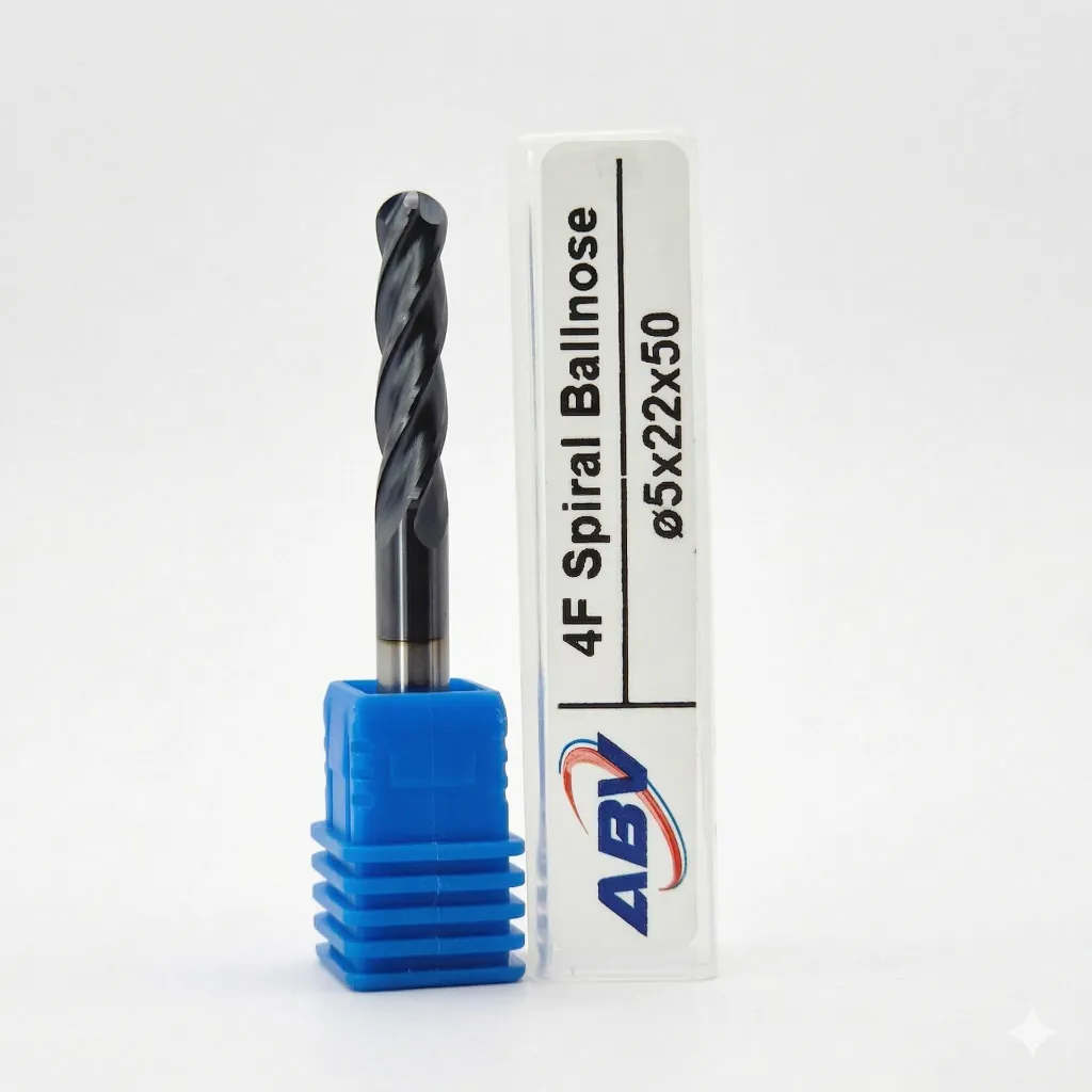 A321 ABV TOOL Four Flute Carbide Spiral Ball Nose.webp