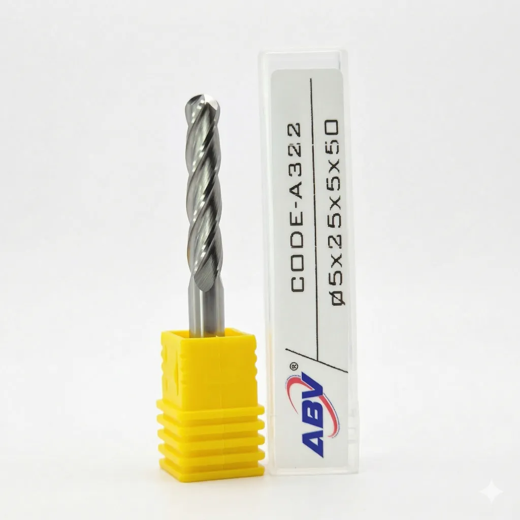 A322 ABV TOOL Four Flute Carbide Spiral Ball Nose.webp
