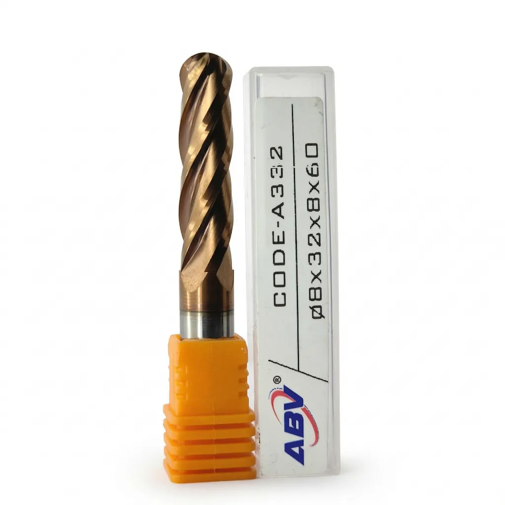 A332 ABV TOOL Four Flute Carbide Spiral Ball Nose.webp