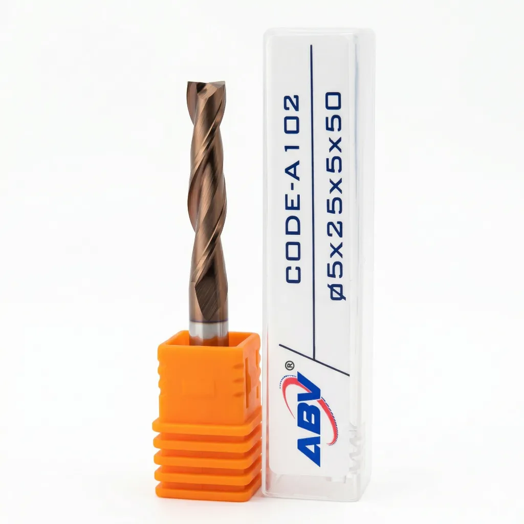A102 ABV TOOL Two Flute Carbide Spiral Endmill.webp