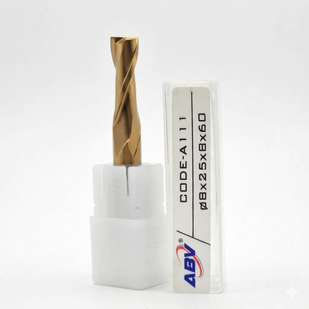 A111 ABV TOOL Two Flute Carbide Spiral Endmill.webp