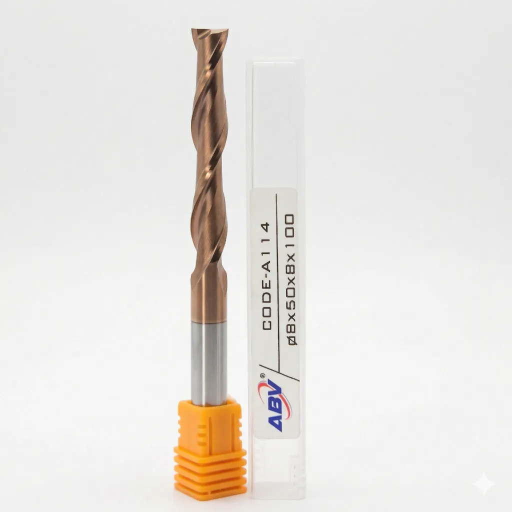 A114 ABV TOOL Two Flute Carbide Spiral Endmill.webp