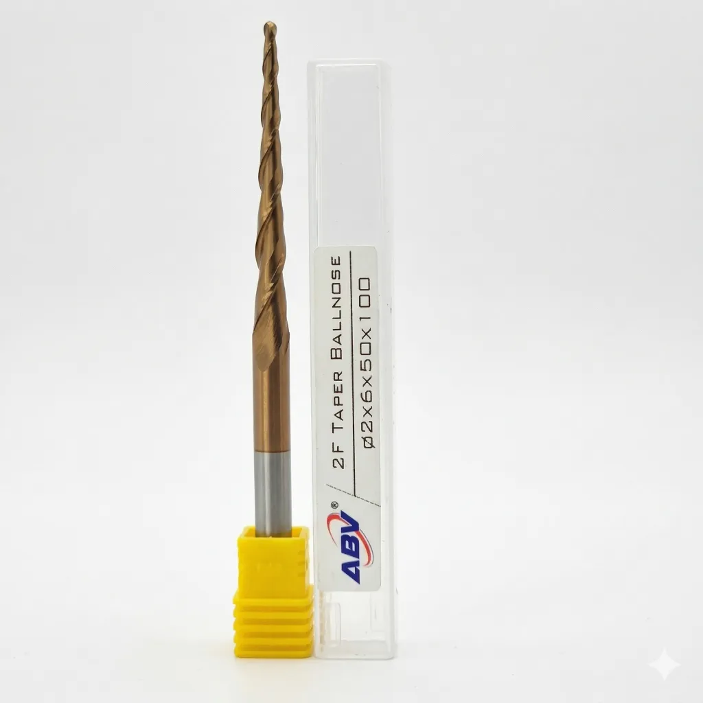 A141 ABV TOOL Two Flute Carbide Taper Ball nose.webp