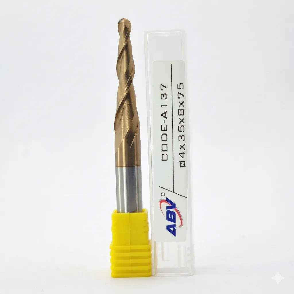 A137 ABV TOOL Two Flute Carbide Taper Ball nose.webp