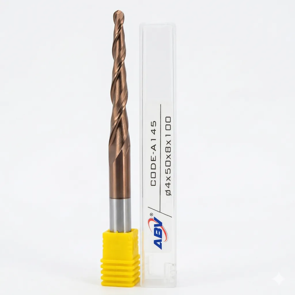 A145 ABV TOOL Two Flute Carbide Taper Ball nose.webp