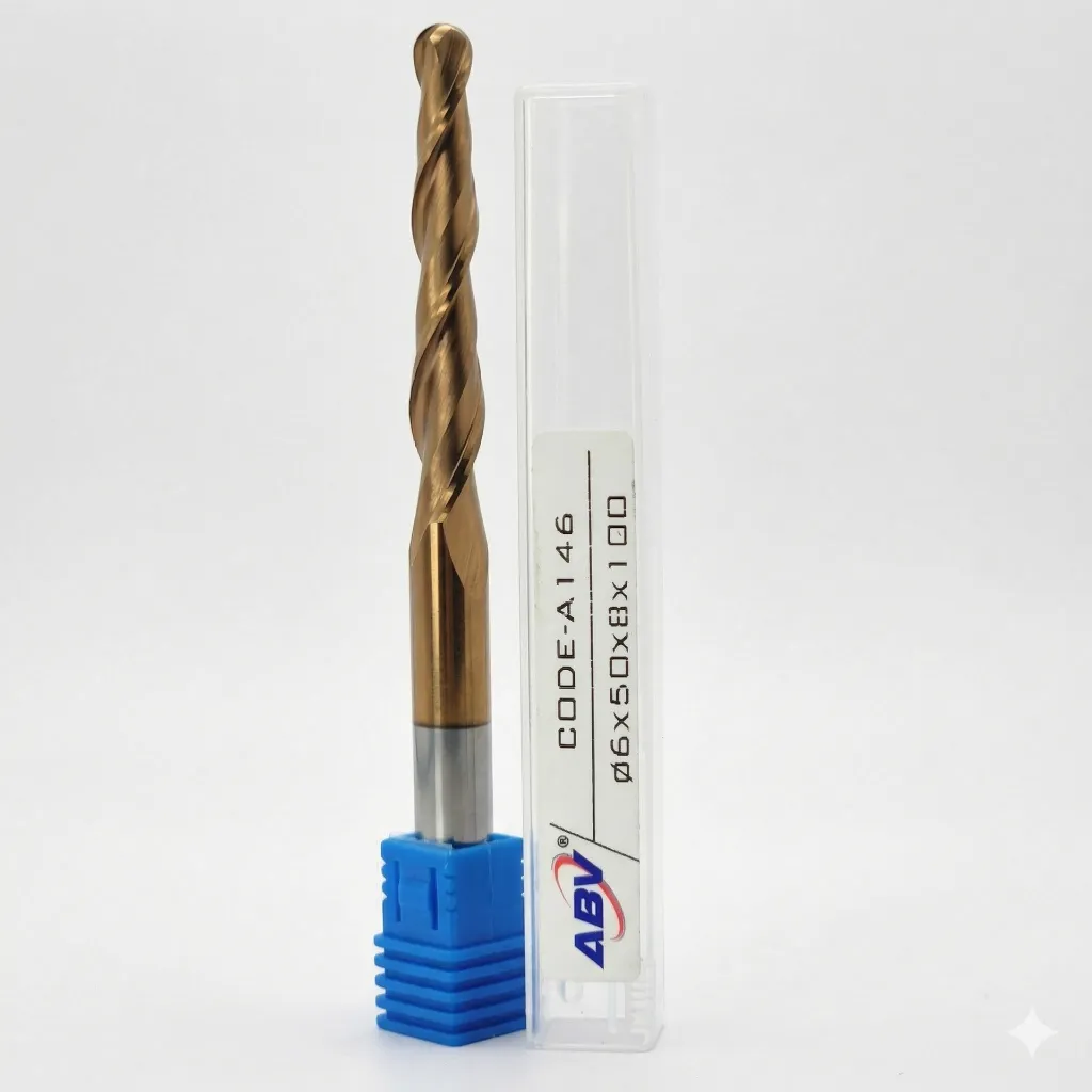 A146 ABV TOOL Two Flute Carbide Taper Ball nose.webp