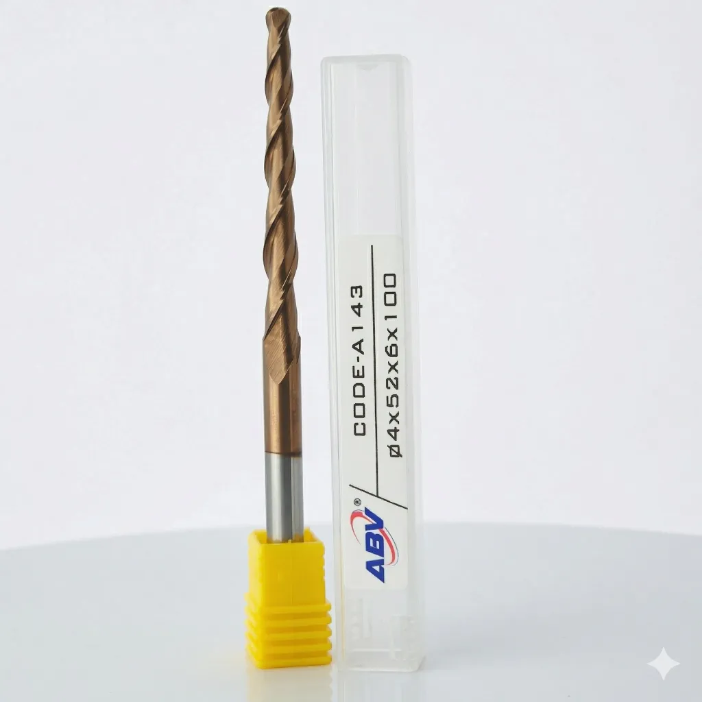 A143 ABV TOOL Two Flute Carbide Taper Ball nose.webp