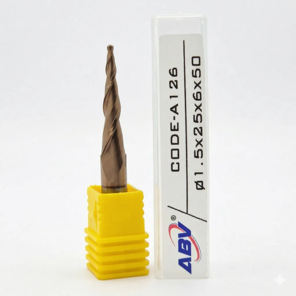 A126 ABV TOOL Two Flute Carbide Taper Ball nose.webp