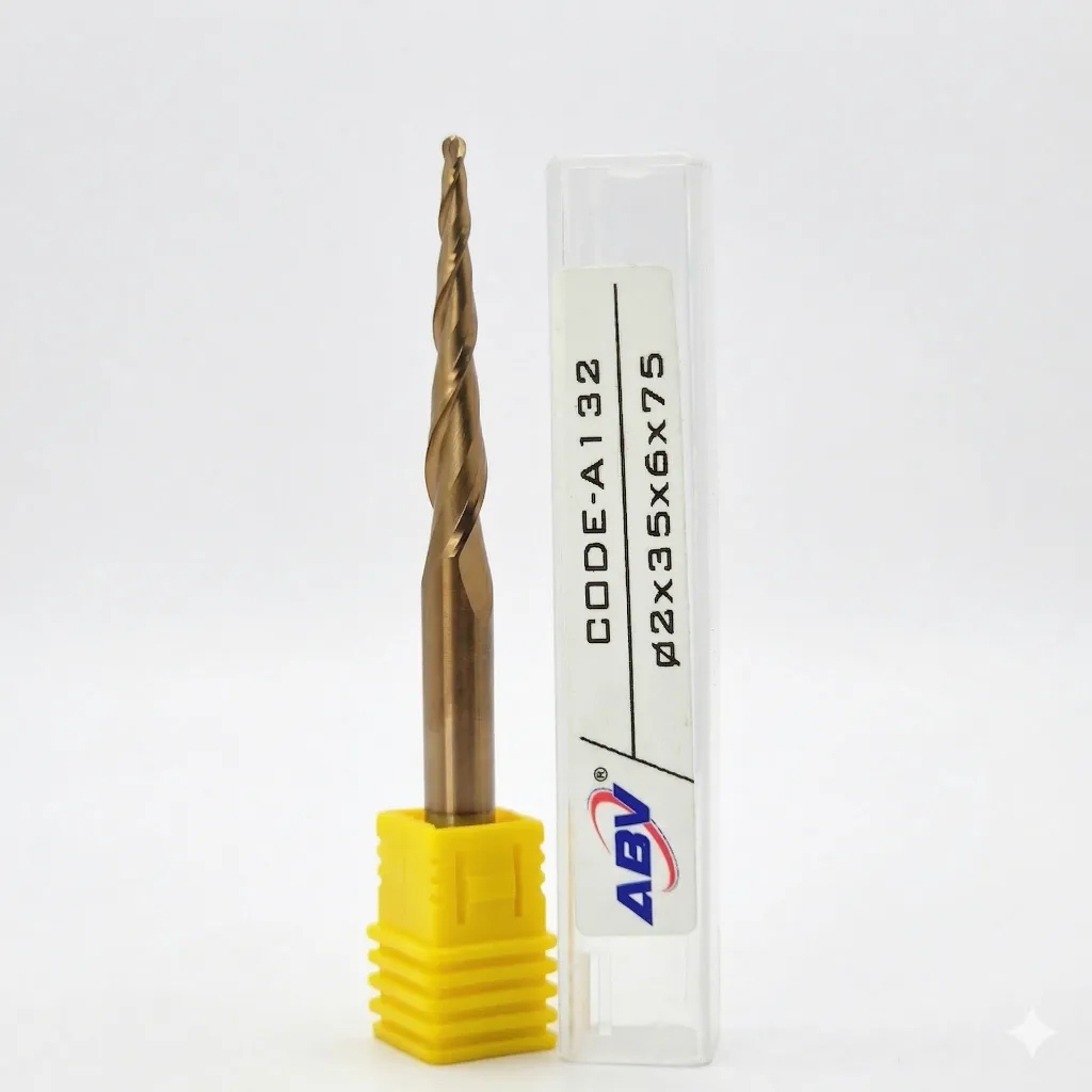 A132 ABV TOOL Two Flute Carbide Taper Ball nose.webp