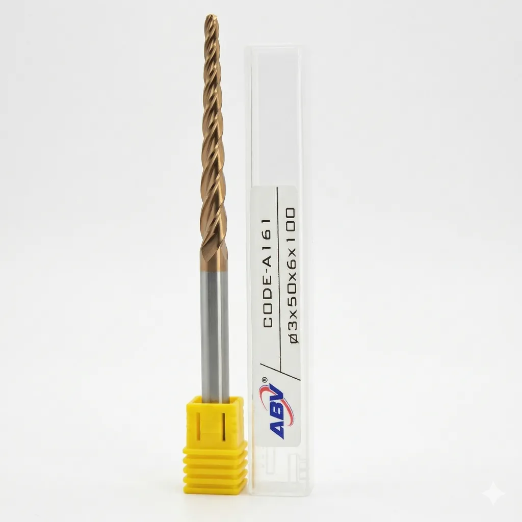 A161 ABV TOOL Four Flute Carbide Taper Ball nose.webp