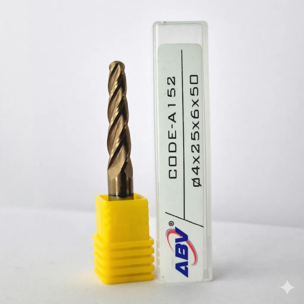 A152 ABV TOOL Four Flute Carbide Taper Ball nose.webp