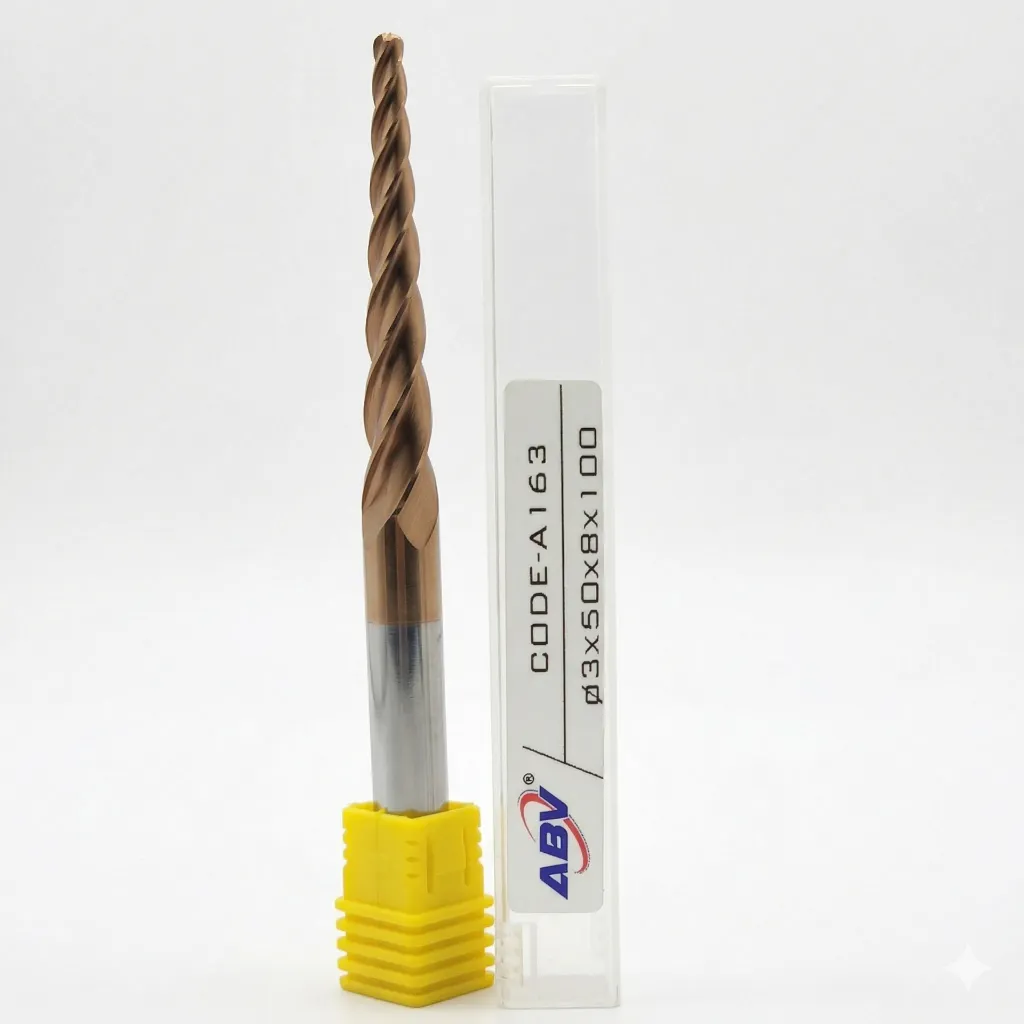 A163 ABV TOOL Four Flute Carbide Taper Ball nose.webp