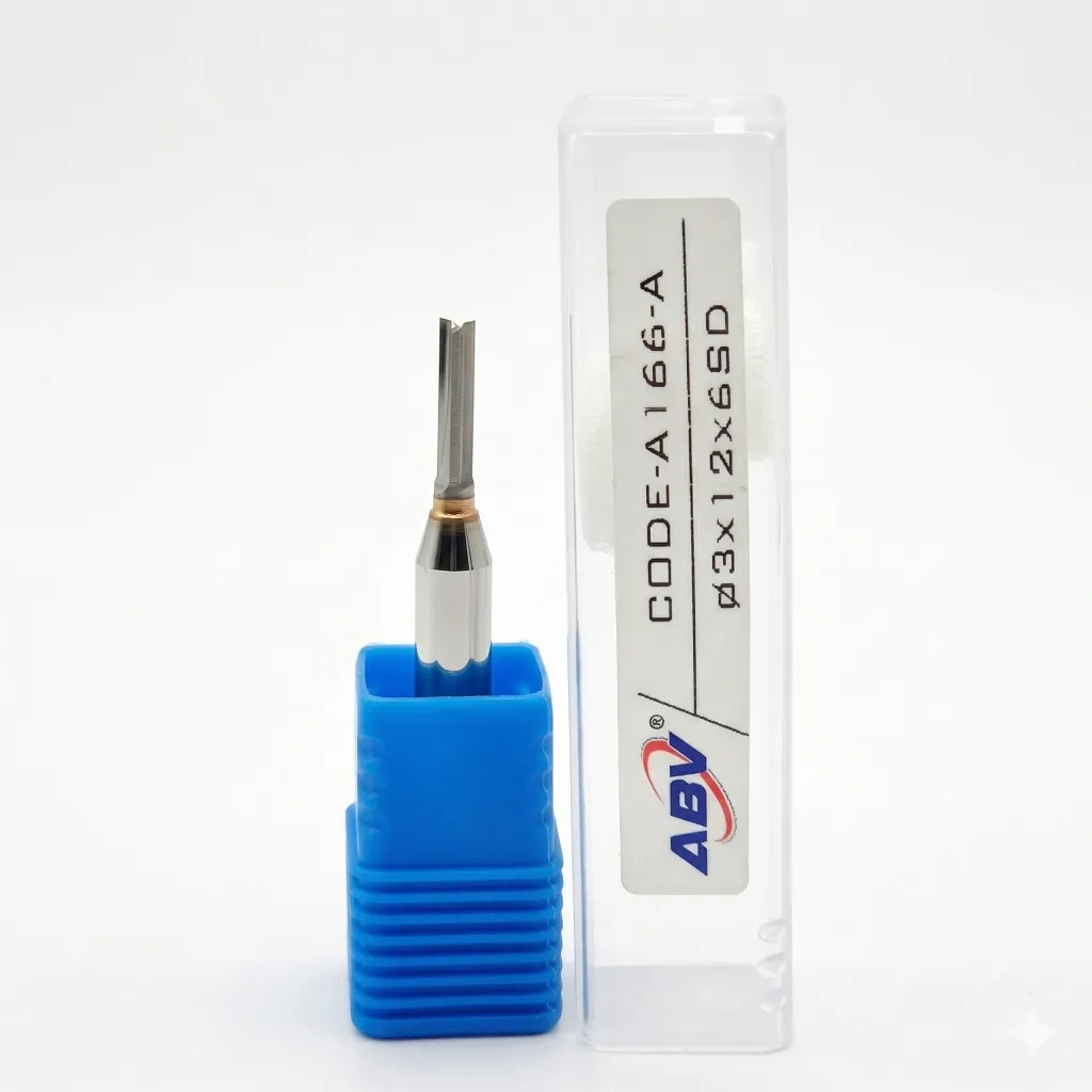 A166-A ABV TOOL 2Flute TCT Straight Endmill.webp