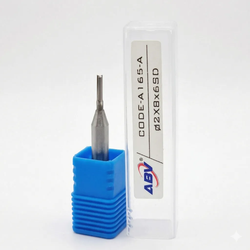 A165-A ABV TOOL 2Flute TCT Straight Endmill.webp