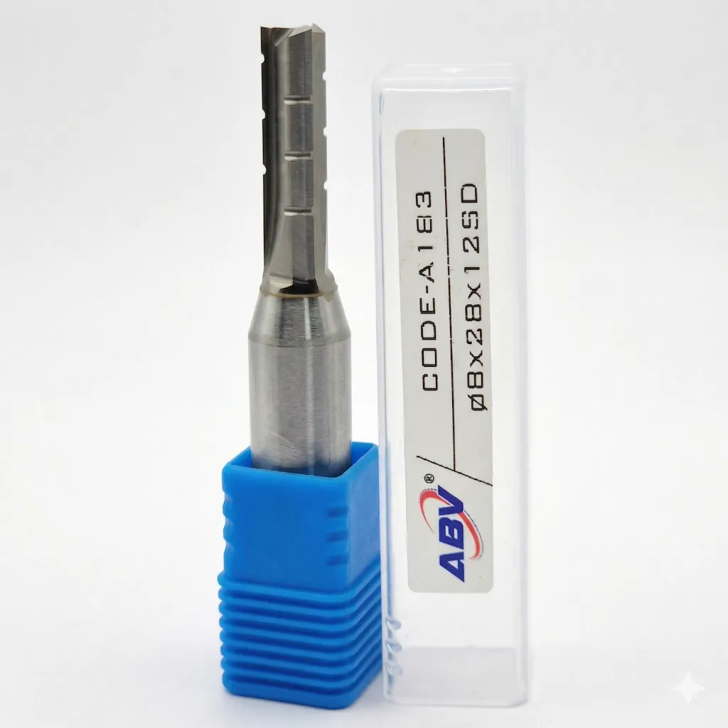 A183 ABV TOOL 3Flute TCT Straight Endmill- Chip Braker.webp