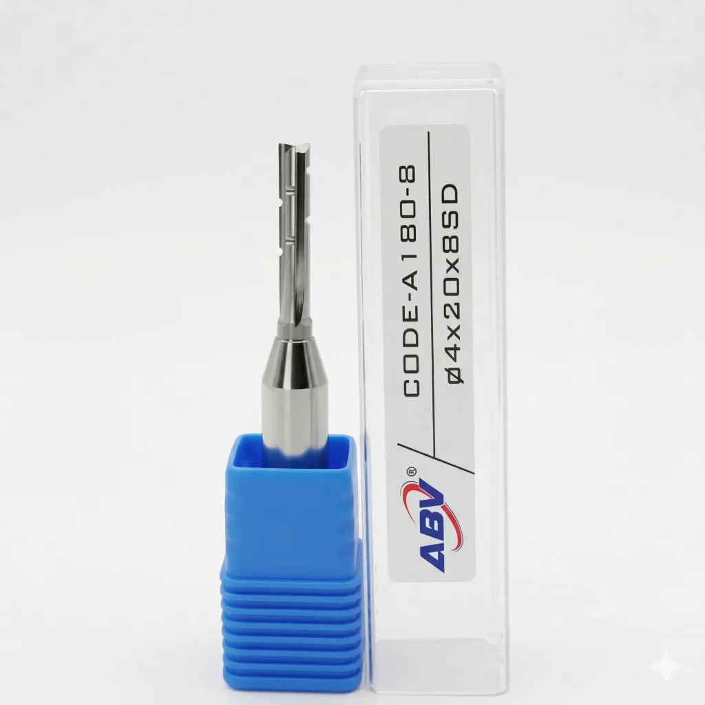 A180-B ABV TOOL 3Flute TCT Straight Endmill- Chip Braker.webp