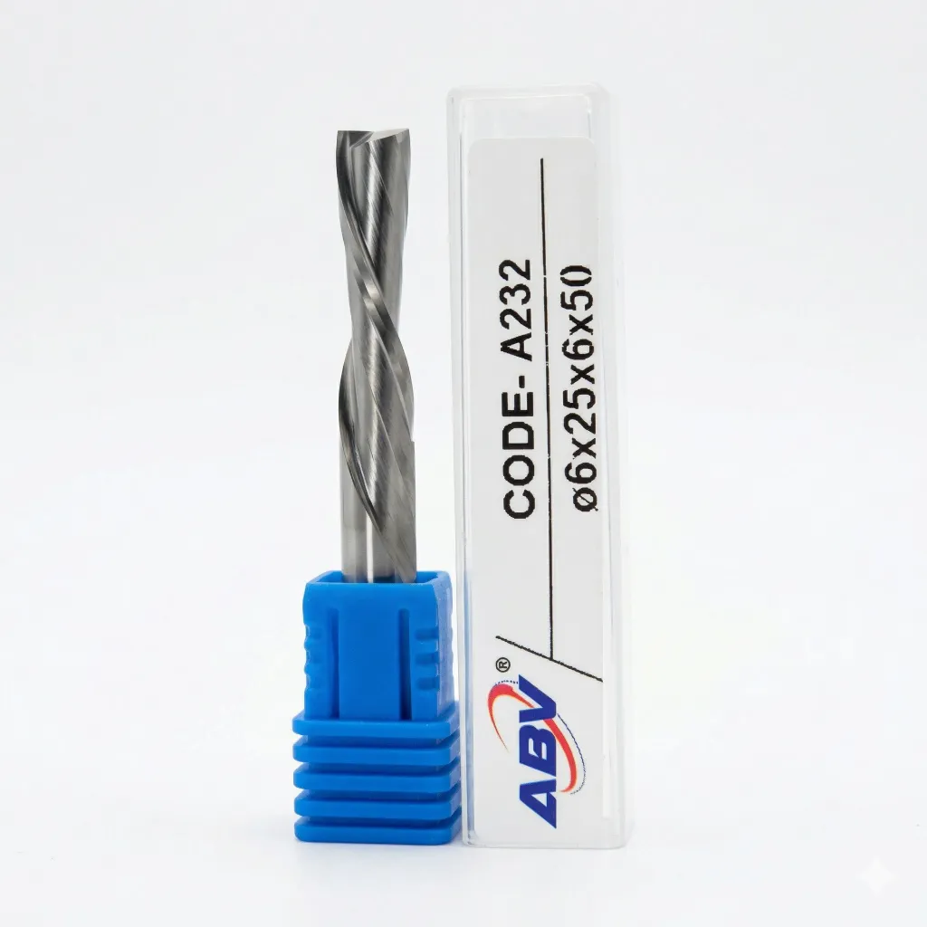A232 ABV TOOL Down Cut Spiral Endmill 2Flute.webp