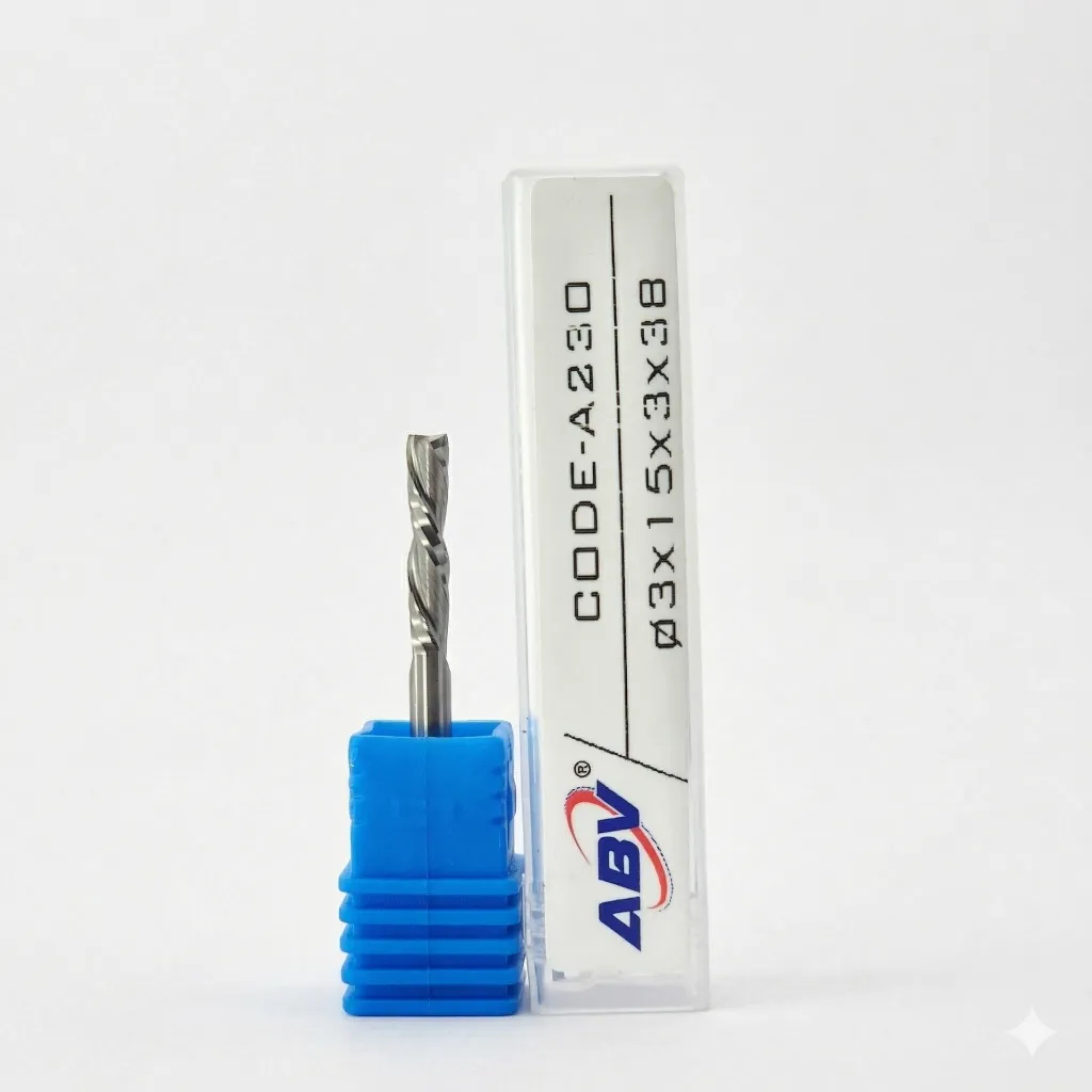 A230 ABV TOOL Down Cut Spiral Endmill 2Flute.webp