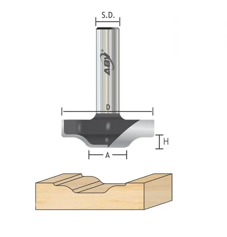 plung ogee Fillet For MEMBRANE DOOR & SHUTTERS (476-A)