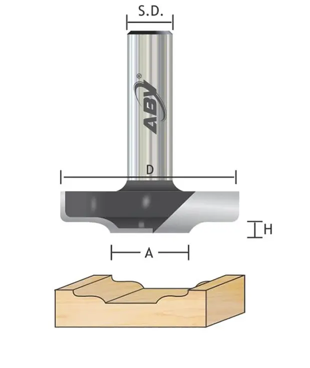 Step Ogee Tools For MEMBRANE DOOR & SHUTTERS (493)