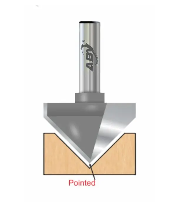 “ V ” Groove Bits (Pointed)